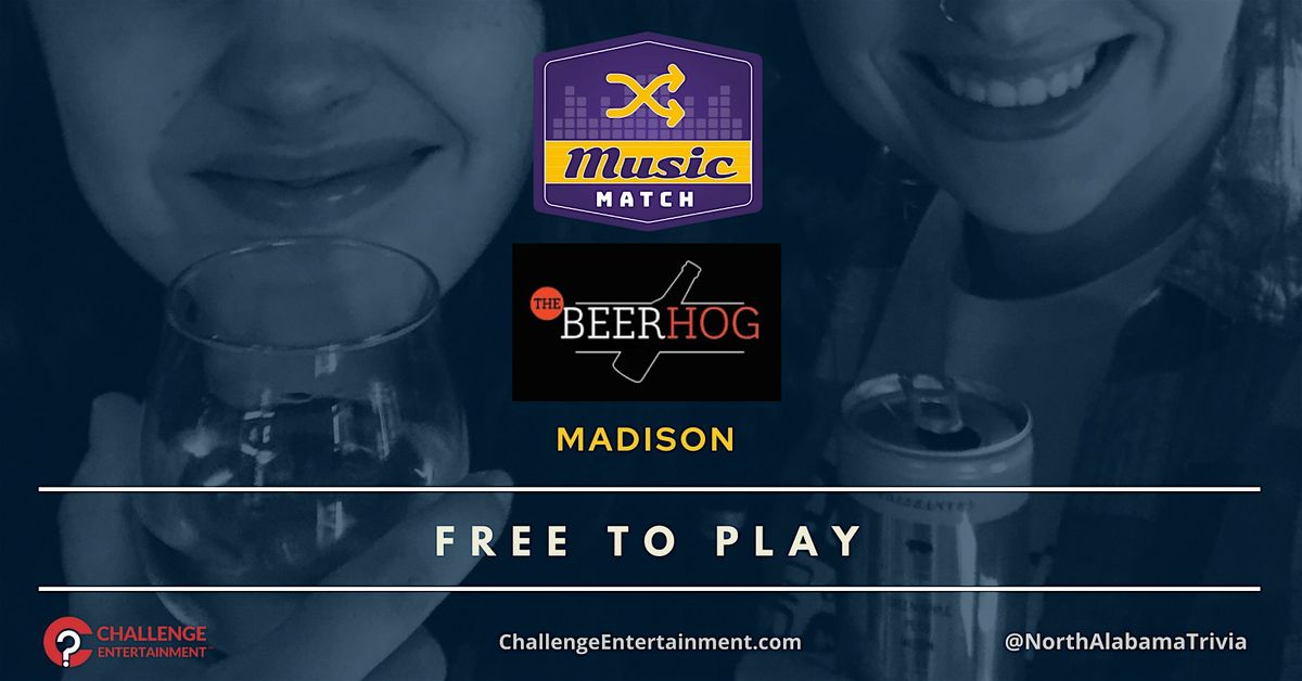 Weekly Music Match Game Nights at The Beer Hog - Madison | Event in Madison | AllEvents