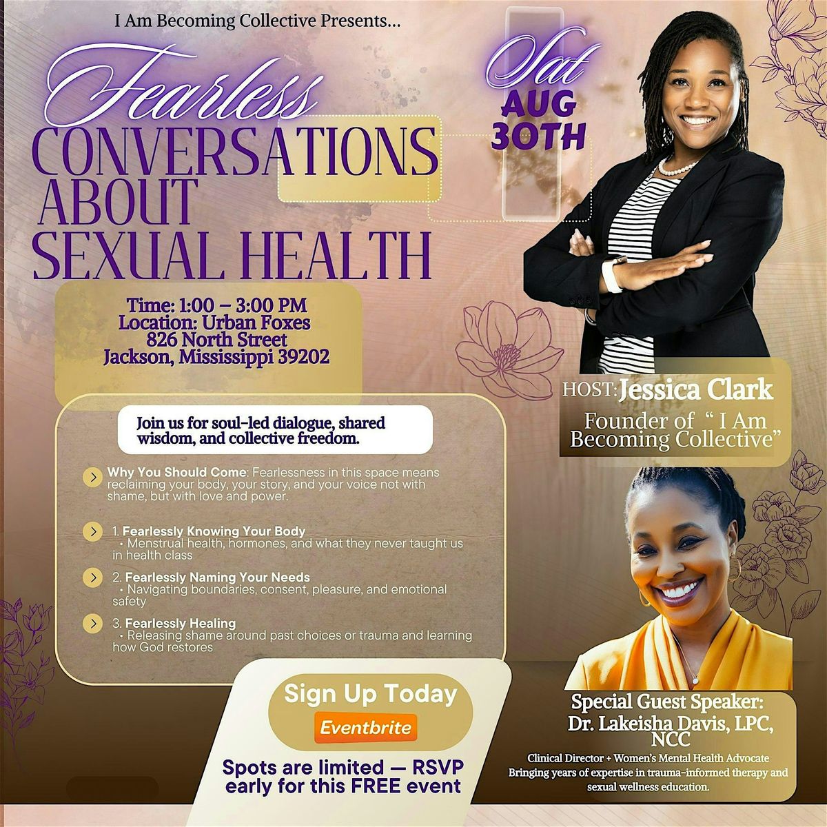 Fearless Conversations About Sexual Health, 30 August | Event in Jackson | AllEvents