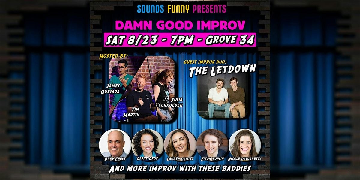 Damn Good Improv, 23 August | Event in Queens | AllEvents