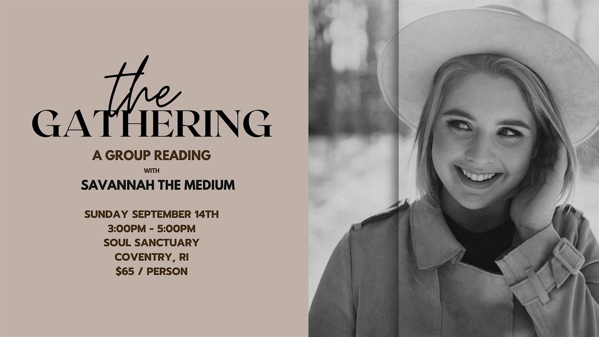 The Gathering: A Group Reading with Savannah the Medium, 14 September | Event in Coventry | AllEvents