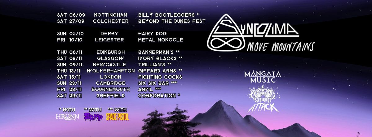 Syncolima + Space Pistol + Special Guests, 28 November | Event in Bournemouth | AllEvents