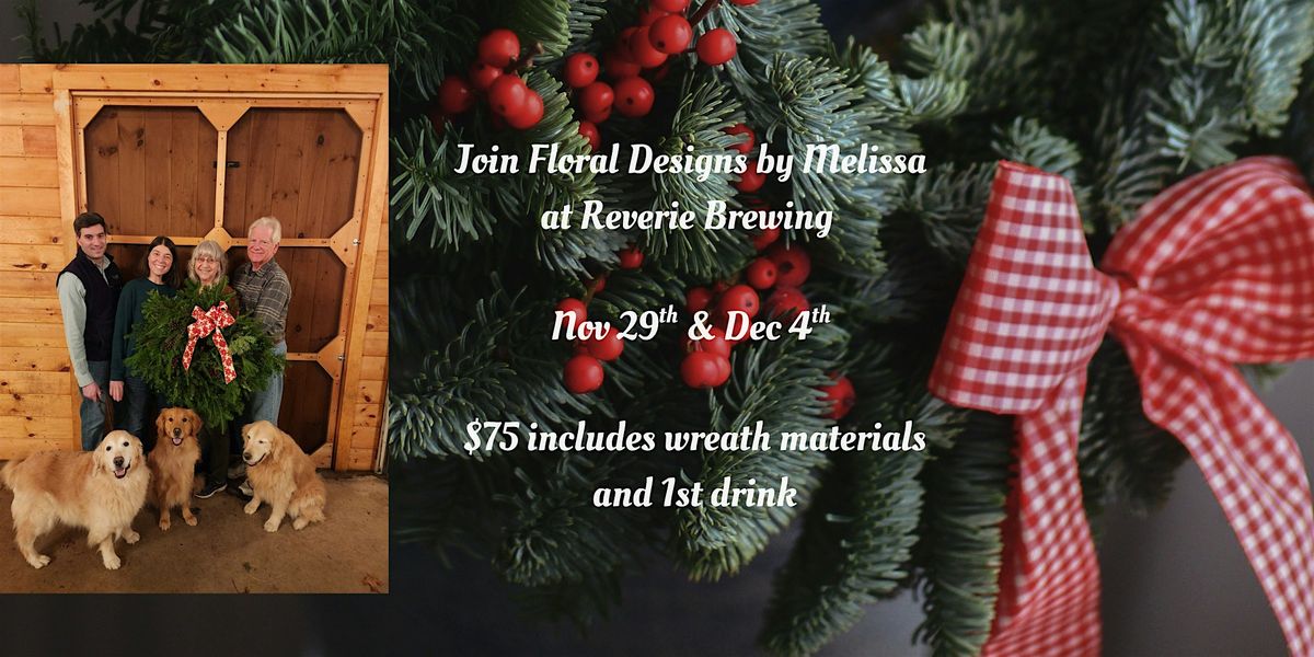 Holiday Wreath Making Workshop, 29 November | Event in Newtown | AllEvents