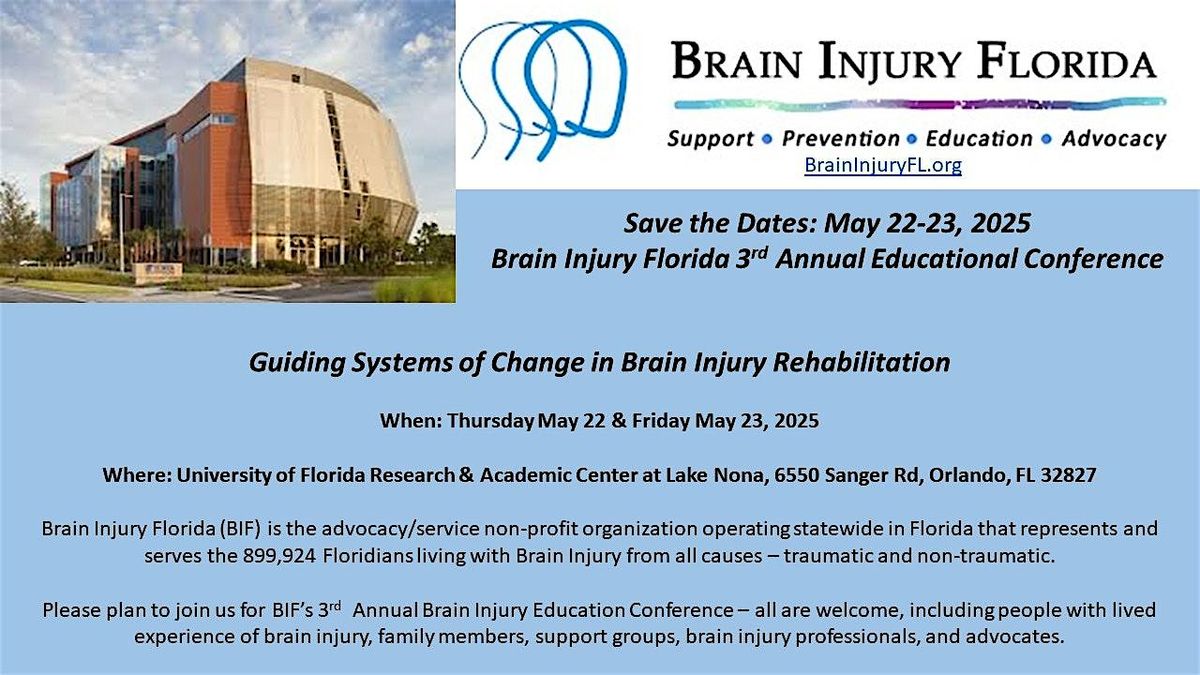 Guiding Systems of Change in Brain Injury Rehabilitation, 22 May | Event in Orlando | AllEvents
