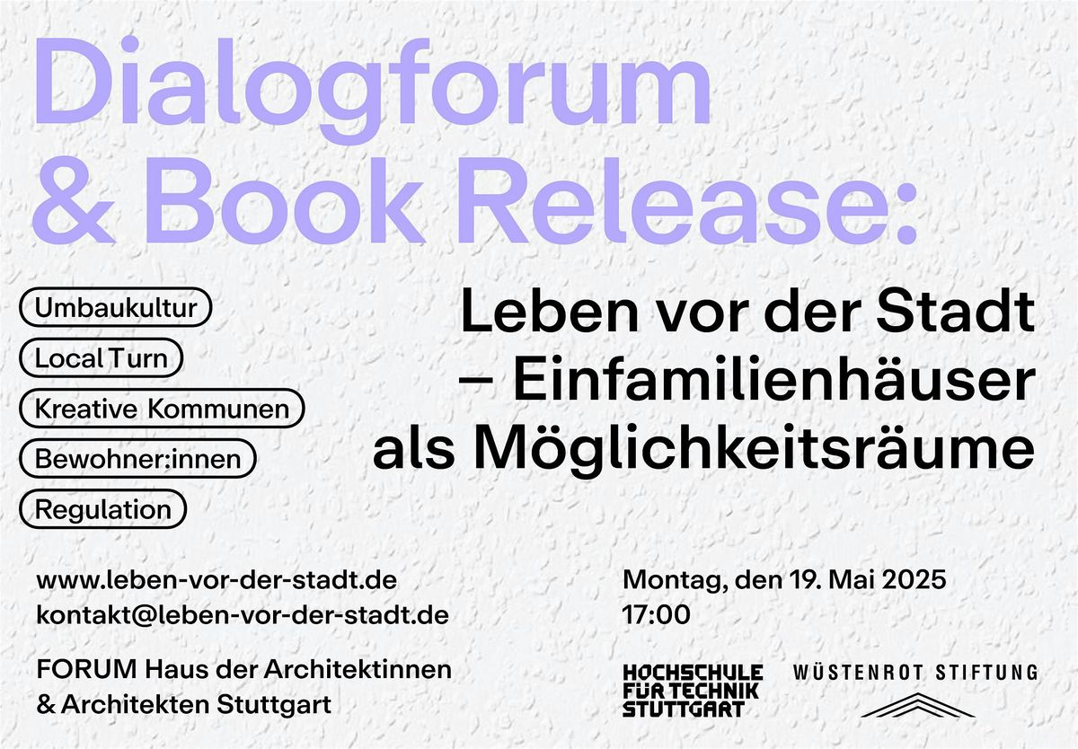 Leben vor der Stadt - Einfamilienhäuser als Möglichkeitsräume, 19 May | Event in Stuttgart | AllEvents