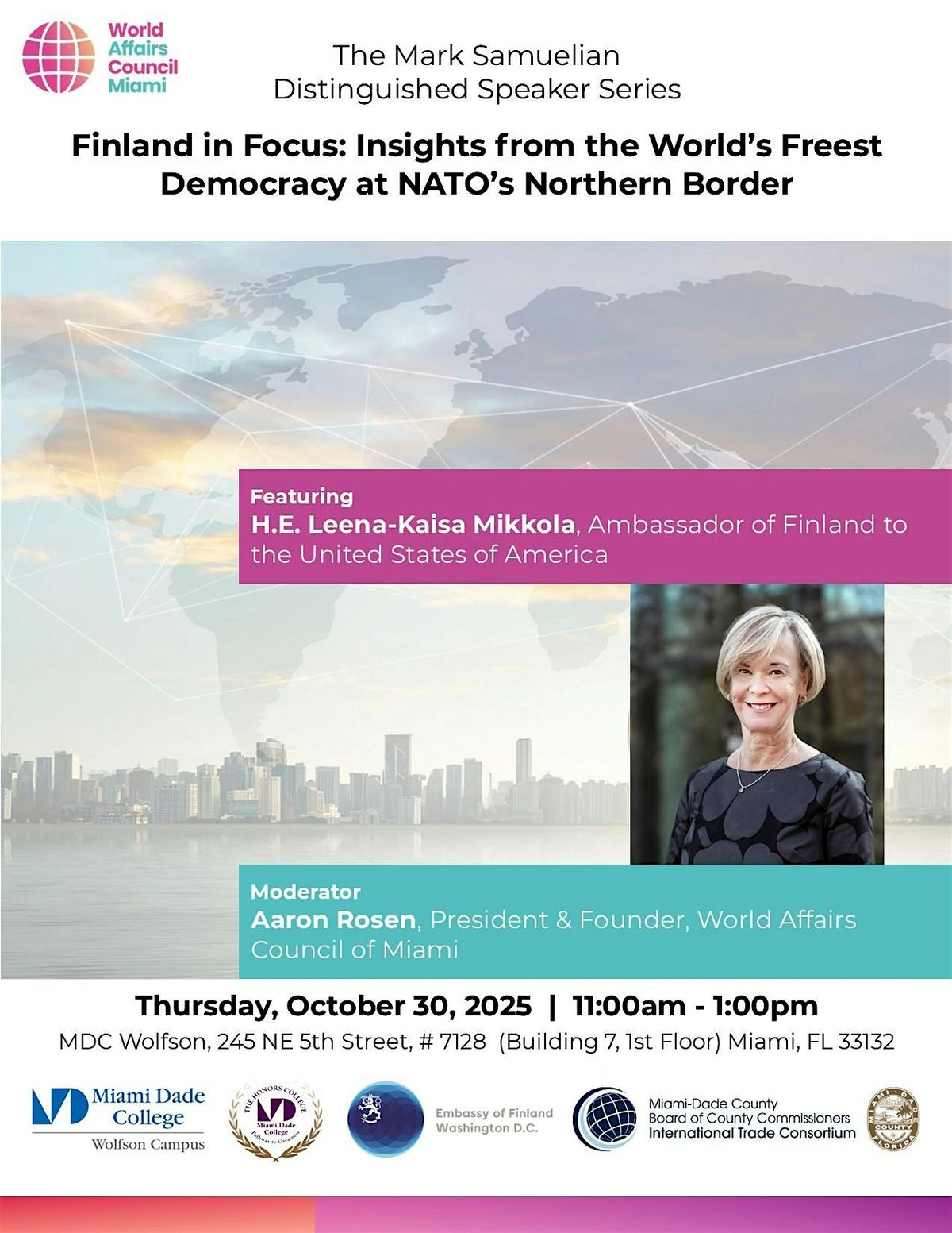 Finland in Focus: The World’s Freest Democracy at NATO's Northern Border, 30 October | Event in Miami | AllEvents