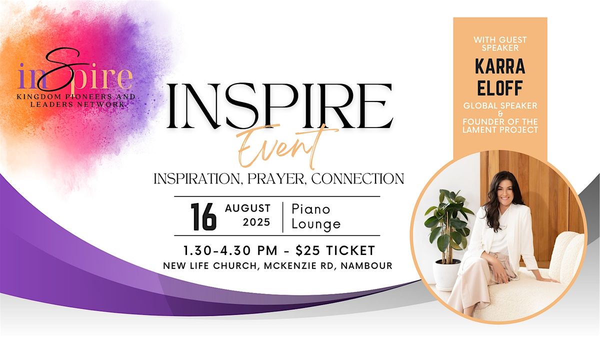 INSPIRE EVENT, 16 August | Event in Woombye | AllEvents