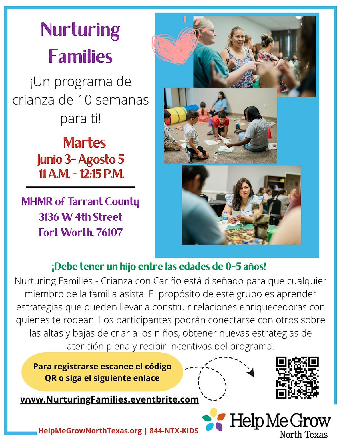 Face to Face Nurturing Families - Spanish, 3 June | Event in Fort Worth | AllEvents