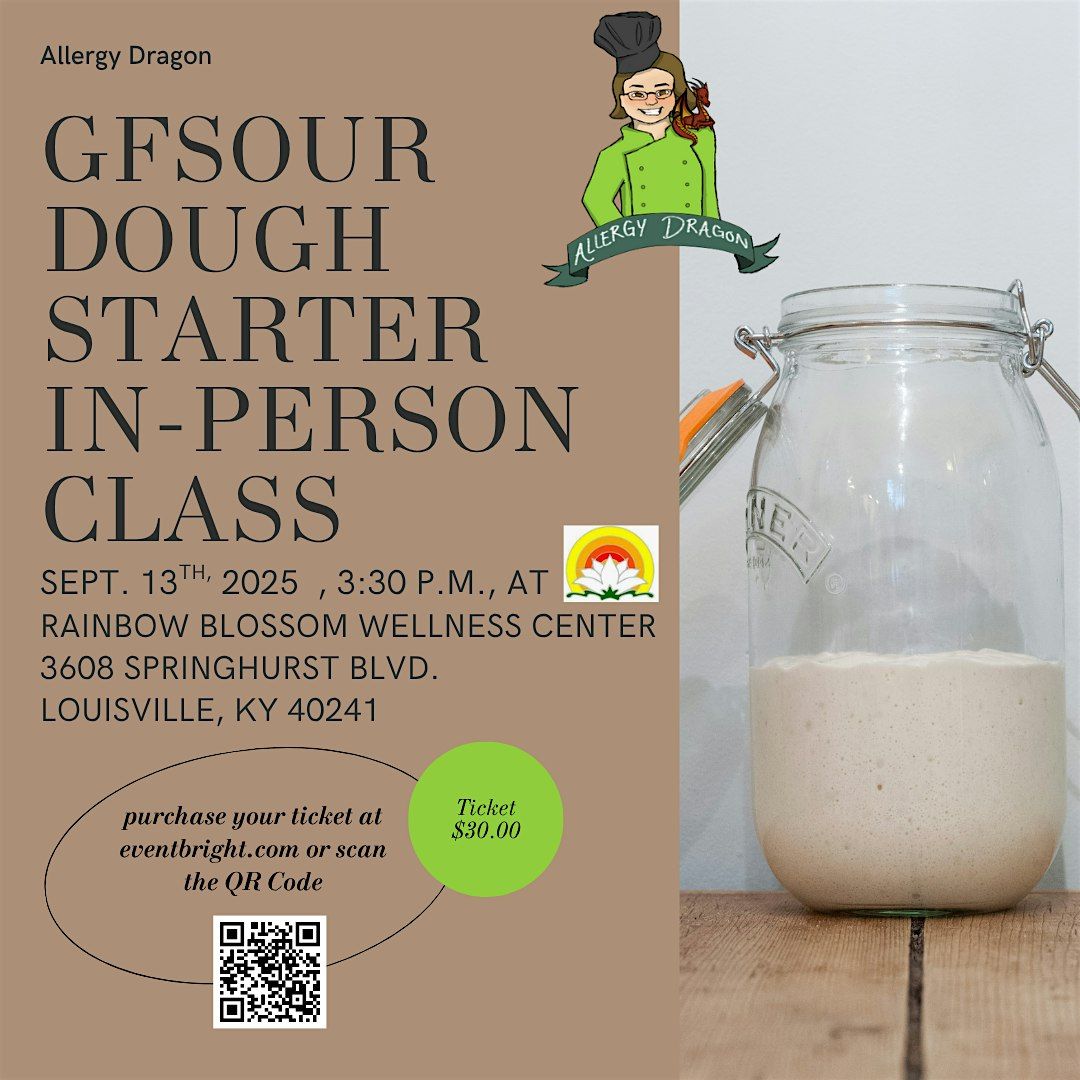 In-Person Gluten-Free Sour Dough Starter Class, 13 September | Event in Louisville | AllEvents