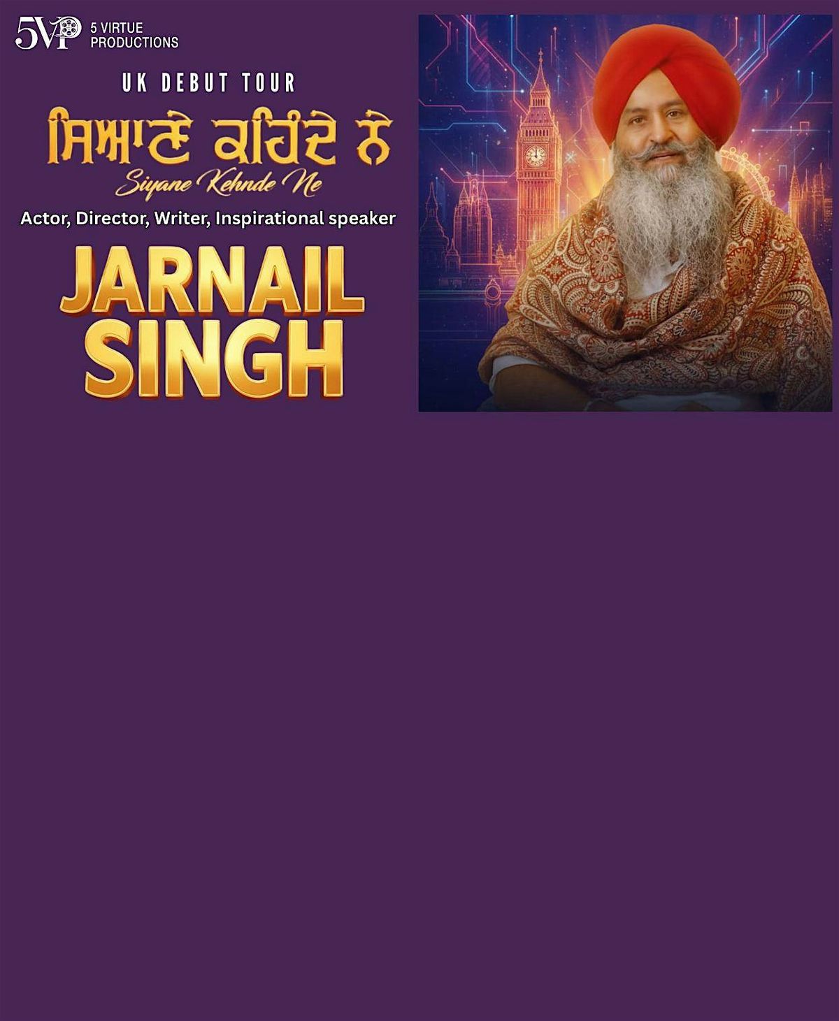 Jarnail Singh UK Debut Tour Birmingham : SIYANE KEHNDE NE, 17 January | Event in West Bromwich | AllEvents
