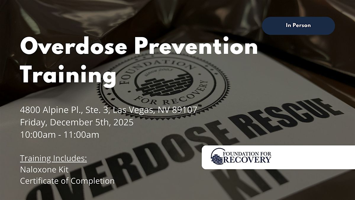 Overdose Prevention Training, 5 December | Event in Las Vegas | AllEvents