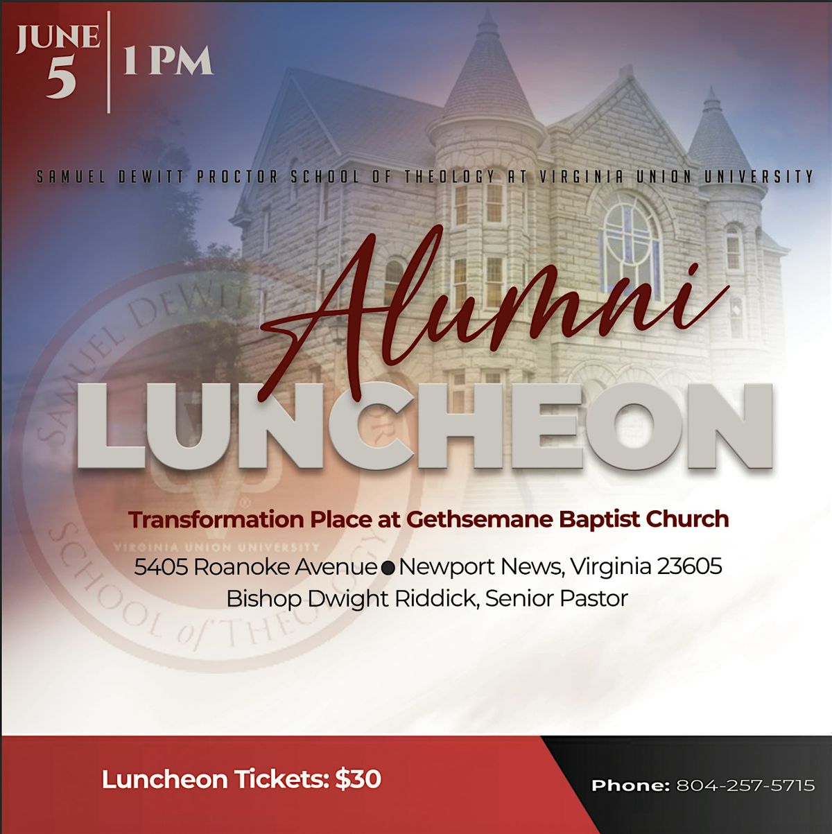 School of Theology at Virginia Union University 2025 Alumni Luncheon, 11 June | Event in Newport News | AllEvents