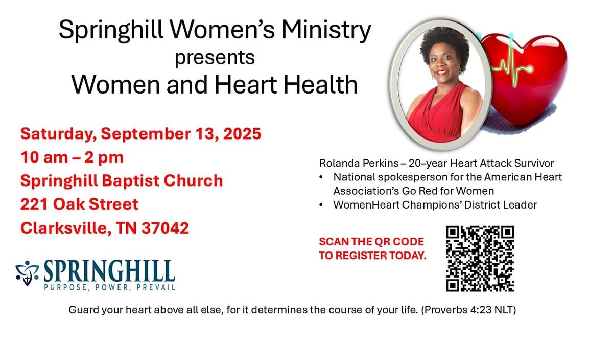 Women and Heart Health, 13 September | Event in Clarksville | AllEvents