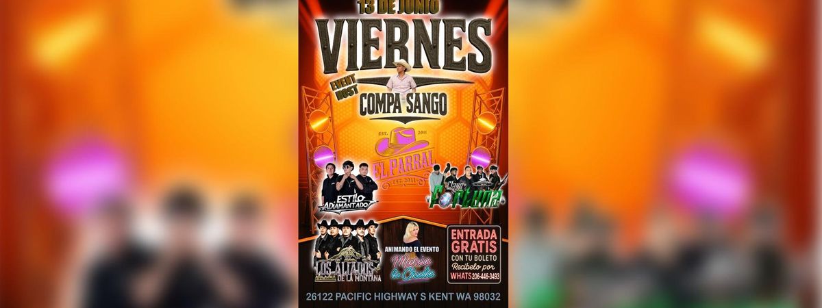 EL COMPA SANGO, ESTILO ADIAMANTADO Y MAS, 13 June | Event in Kent | AllEvents