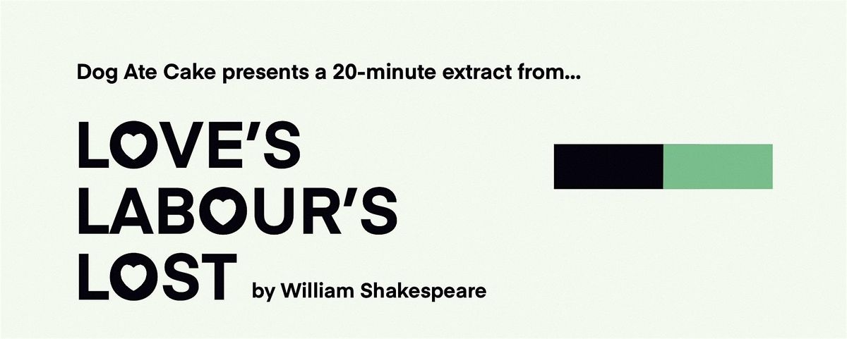 Love's Labour's Lost [in person bookings], 7 May | Event in Ayr | AllEvents