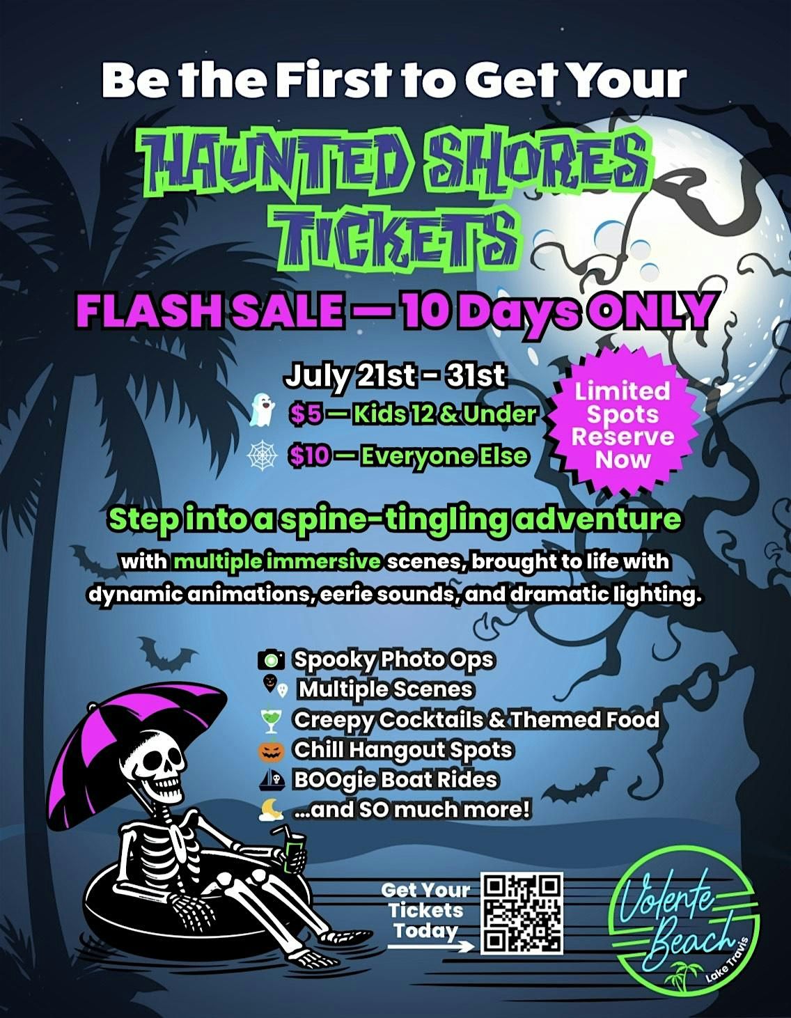 Haunted Shores - ANY DAY PASS SALE @ Volente Beach on Lake Travis!, 1 October | Event in Leander | AllEvents