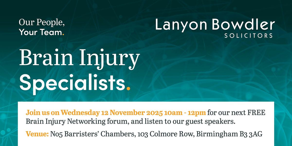 Brain Injury Networking Forum, 12 November | Event in Birmingham | AllEvents