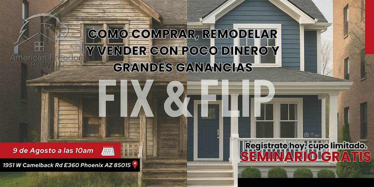 Fix and Flip, 16 August | Event in Phoenix | AllEvents