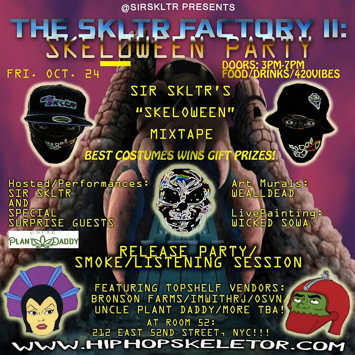 SIR SKLTR “SKELOWEEN”  MIXTAPE RELEASE PARTY, 24 October | Event in New York | AllEvents