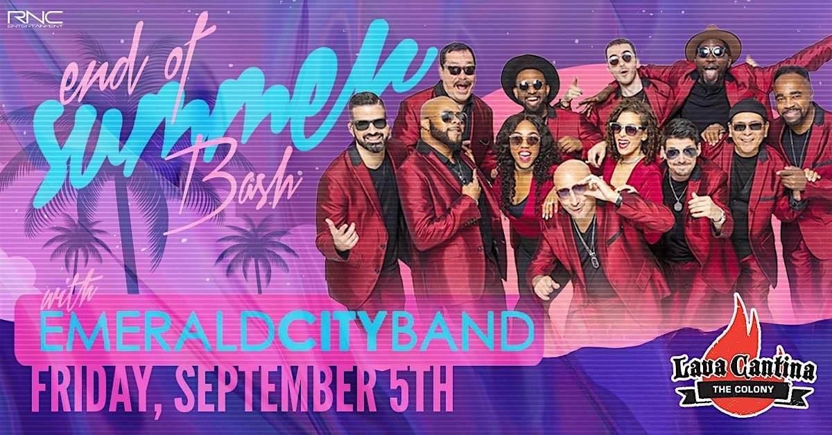 Emerald City Band - End of Summer Bash at Lava Cantina!, 5 September | Event in The Colony | AllEvents
