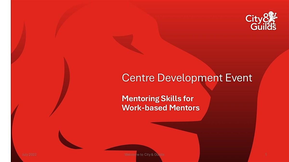 C&G CPD Mentoring Skills for Work-based Mentors, 28 October | Event in London | AllEvents