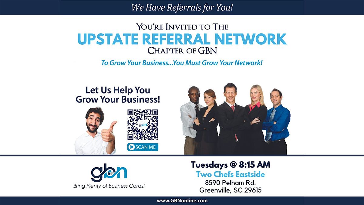 GBN - Upstate Referral Network - Aug 19, 19 August | Event in Greenville | AllEvents