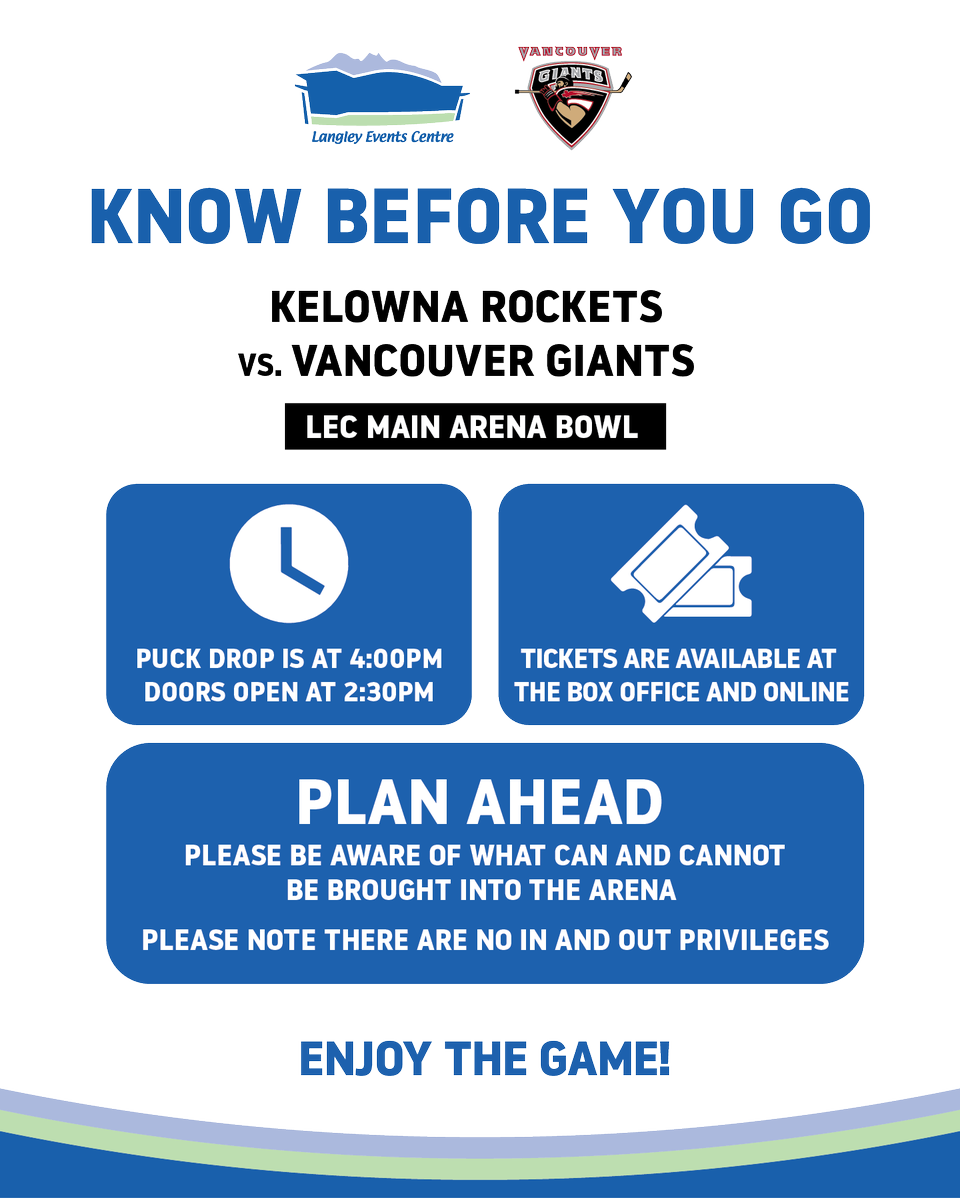 Vancouver Giants at Kelowna Rockets at Prospera Place, 27 December | Event in Kelowna | AllEvents