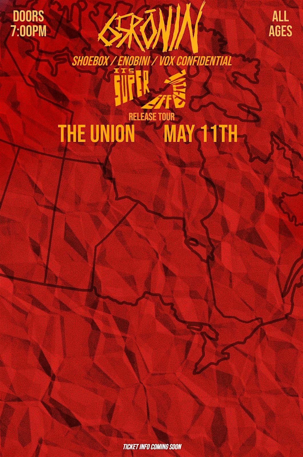 65RŌNIN W/ Shoebox, Enobini, Vox Confidential, 11 May | Event in Kitchener | AllEvents