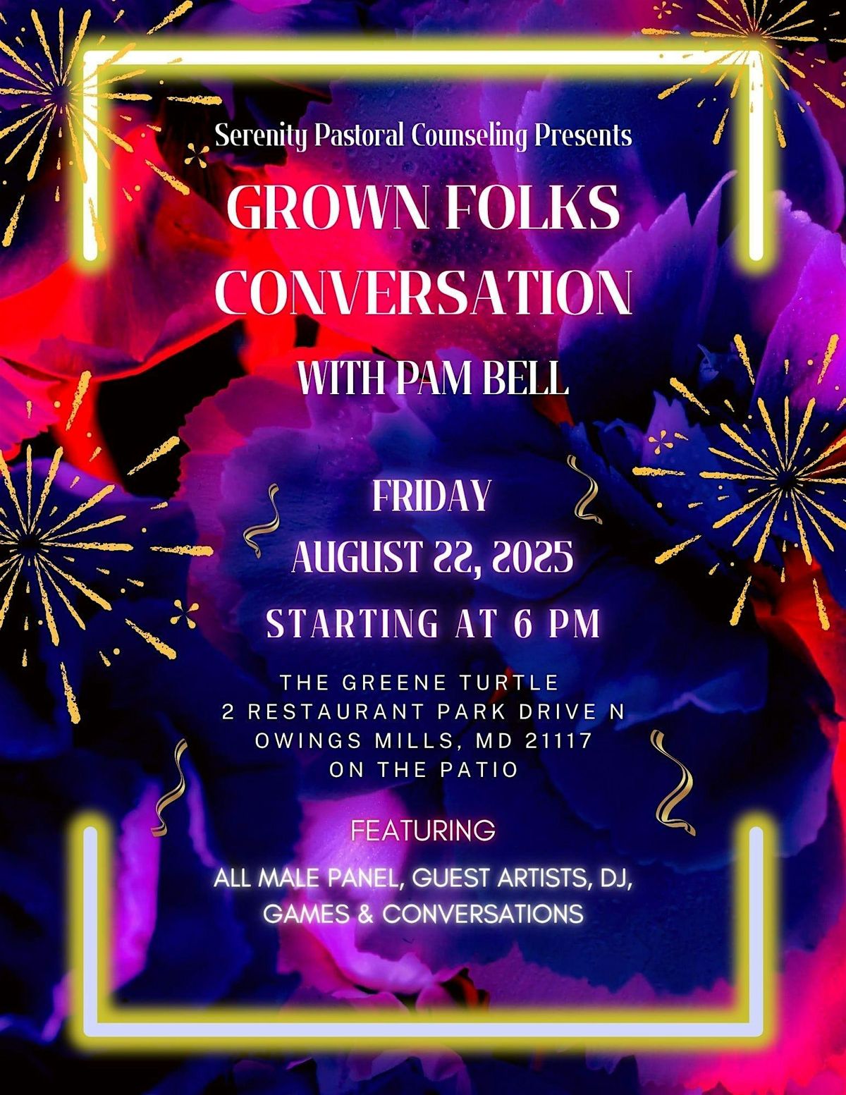 Grown Folk Conversations Live!, 23 August | Event in Owings Mills | AllEvents