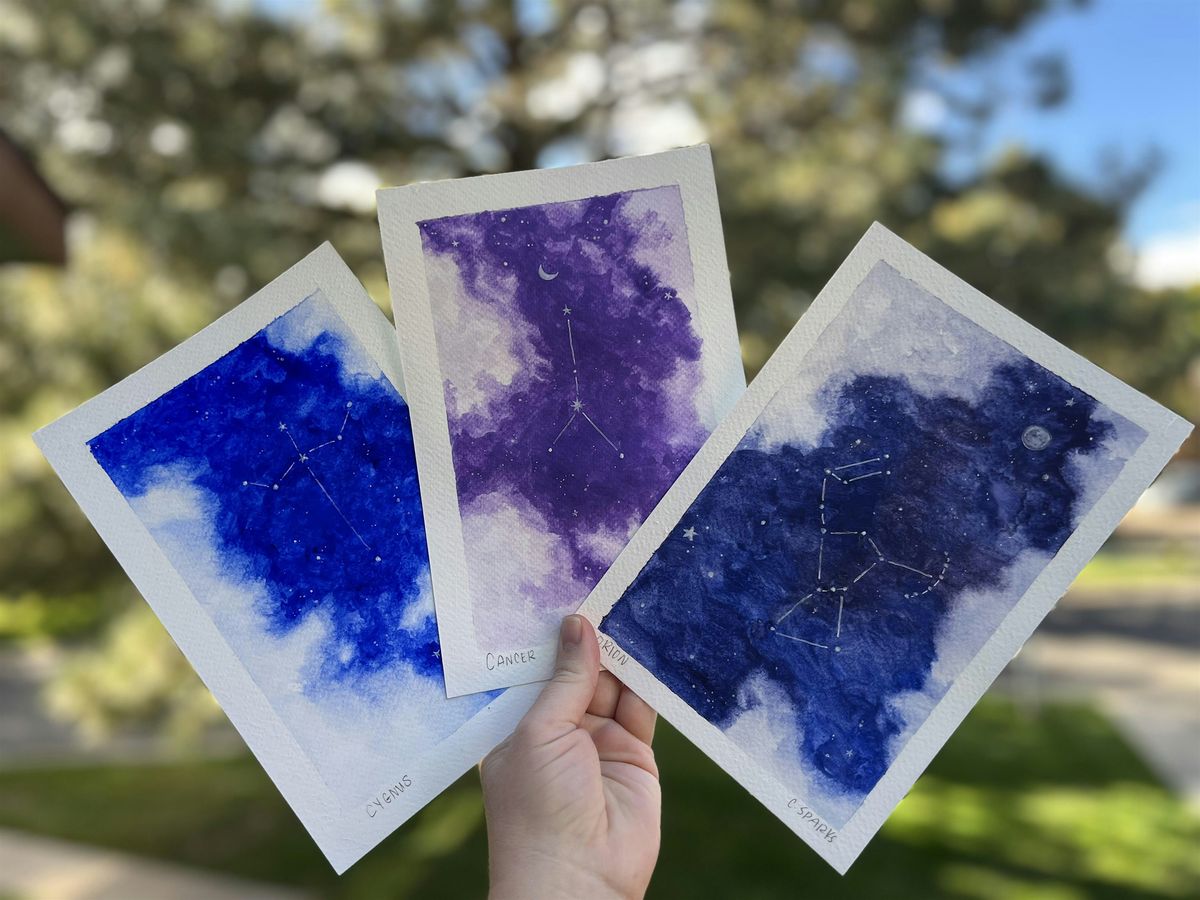 Learn to Paint: Watercolor Starry Sky Constellations, 12 November | Event in Arvada | AllEvents