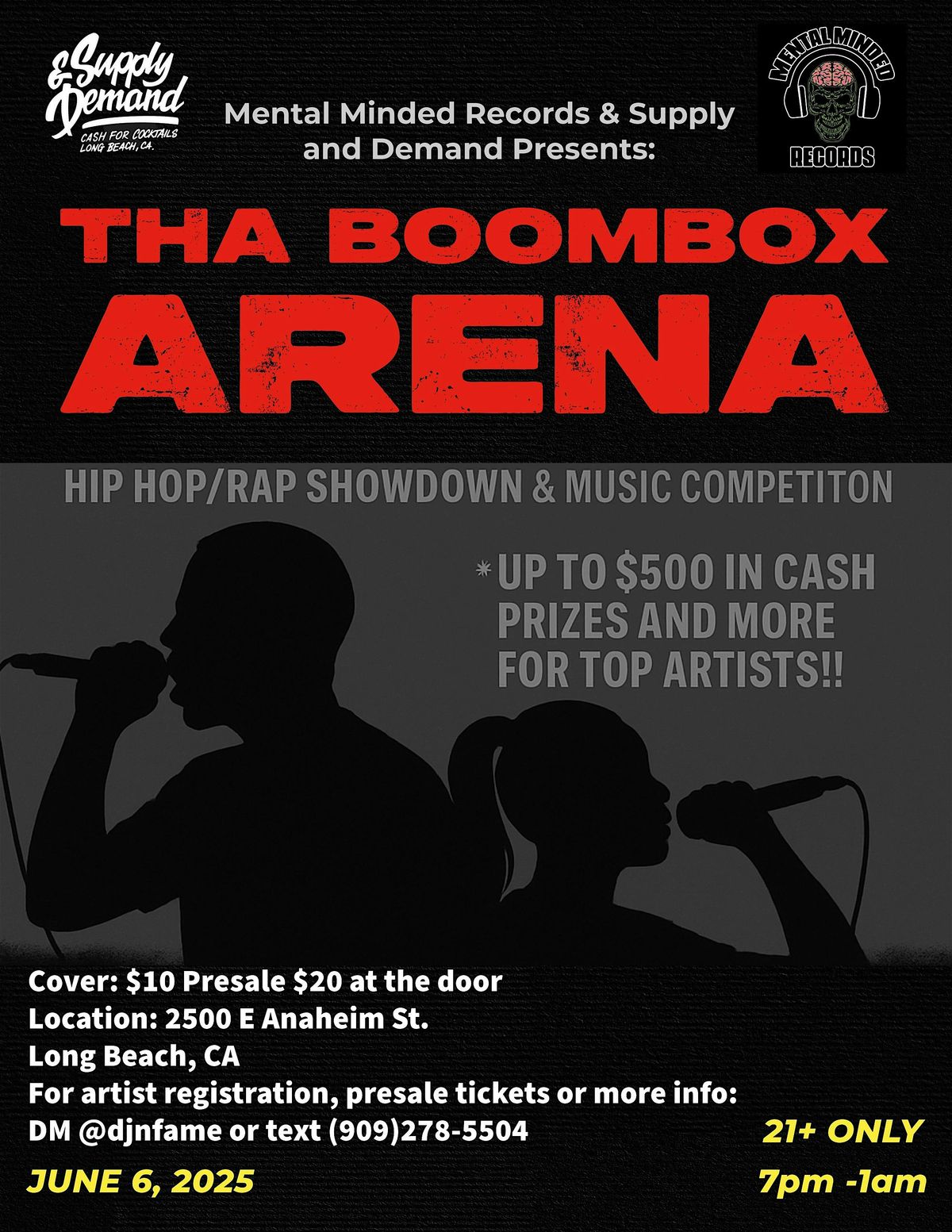 Tha Boombox Arena, 6 June | Event in Long Beach | AllEvents