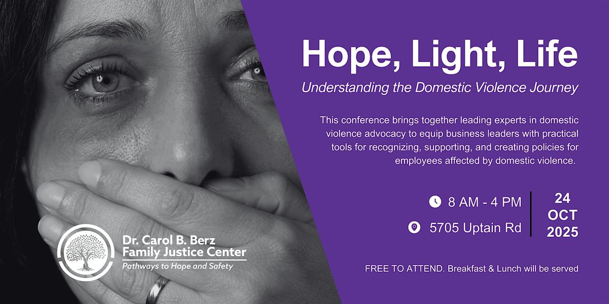 Hope, Light, Life | Understanding the Domestic Violence Journey, 24 October | Event in Chattanooga | AllEvents
