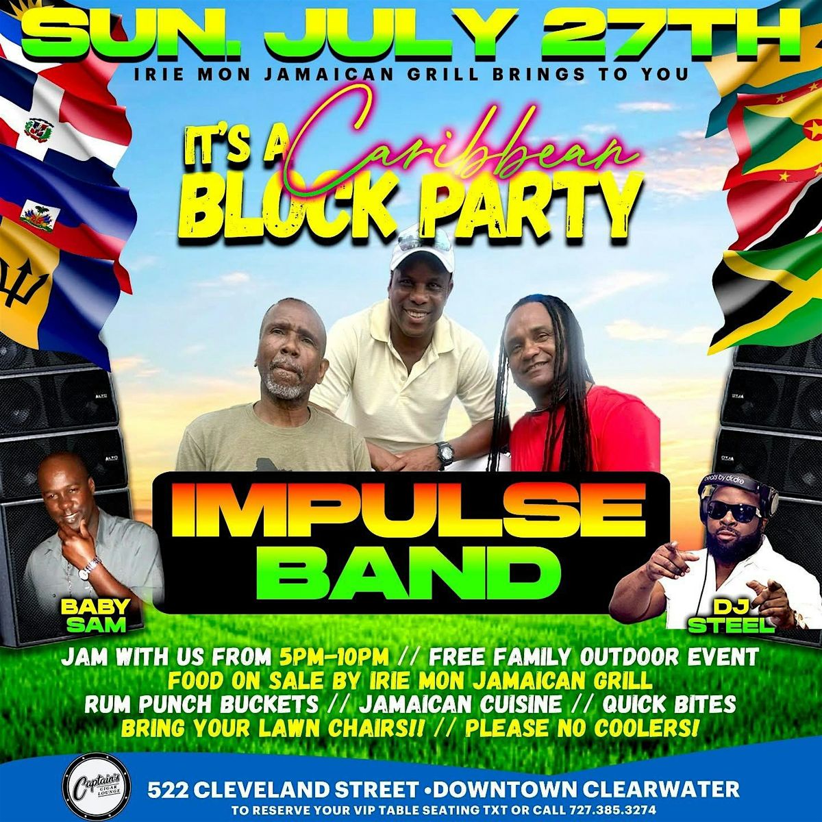 It's A Caribbean Block Party!  Live Music By Impulse Band, 27 July | Event in Clearwater | AllEvents