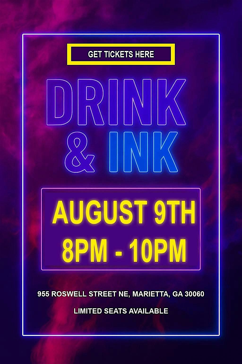 Drink & Ink: Be A Tattoo Artist For A Night, 9 August | Event in Marietta | AllEvents