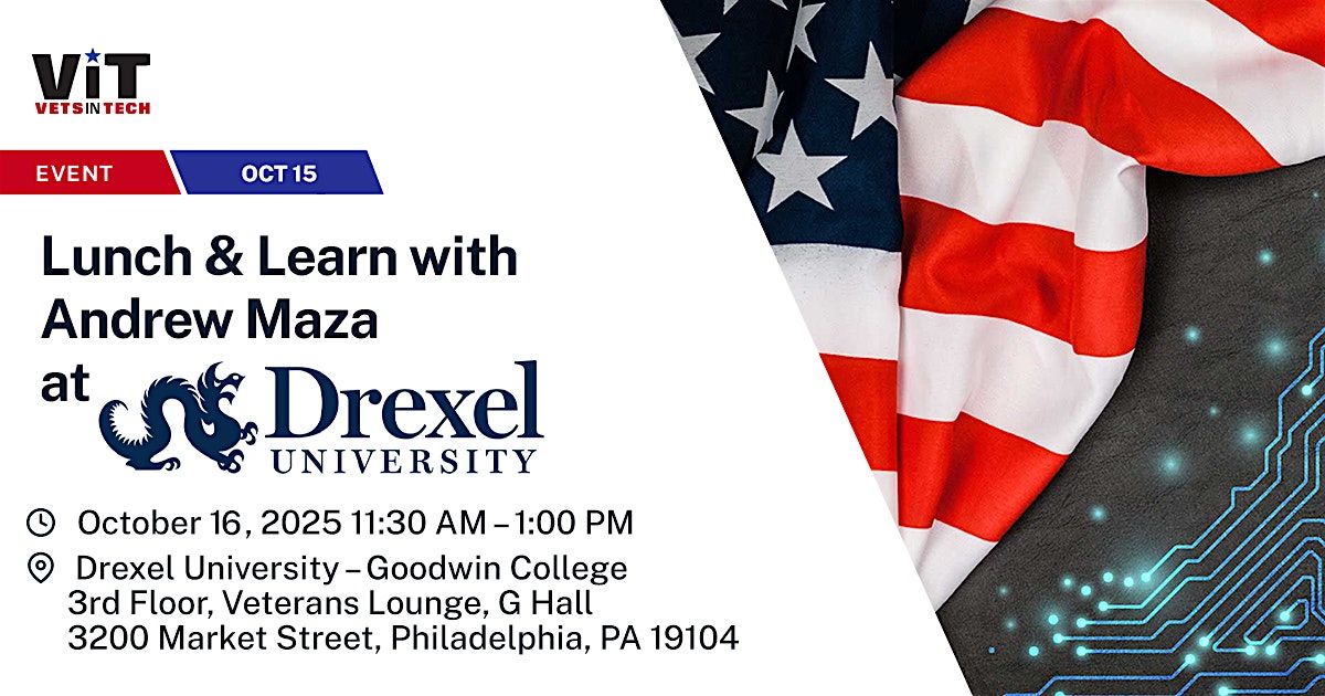 Lunch & Learn at Drexel University, 16 October | Event in Philadelphia | AllEvents