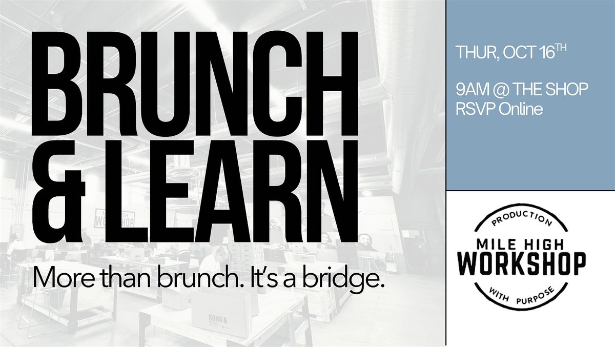 Brunch 'N Learn, 16 October | Event in Denver | AllEvents