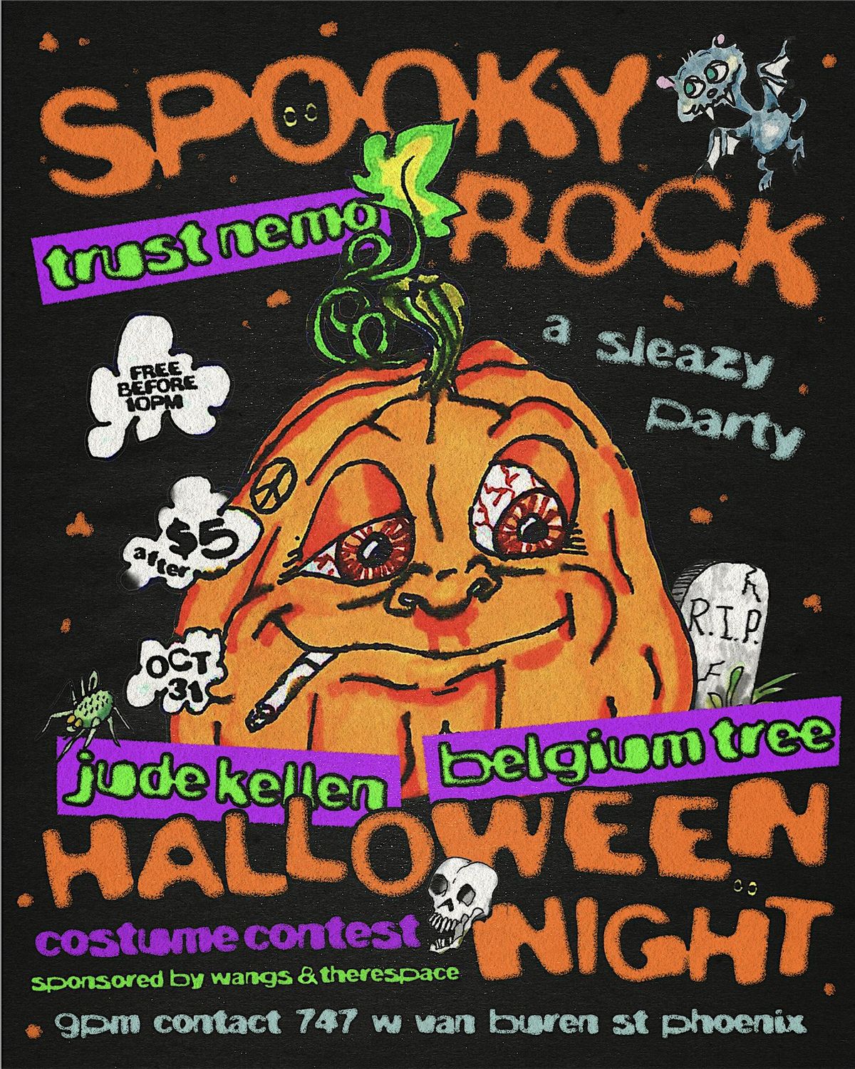 SPOOKY ROCK: A Sleazy Halloween Party, 31 October | Event in Phoenix | AllEvents