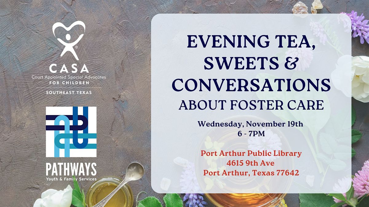 Southeast Series: Tea & Sweets with Pathways and CASA, 19 November | Event in Port Arthur | AllEvents
