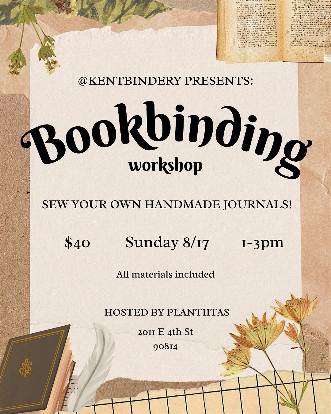 Bookbinding Workshop, 17 August | Event in Long Beach | AllEvents