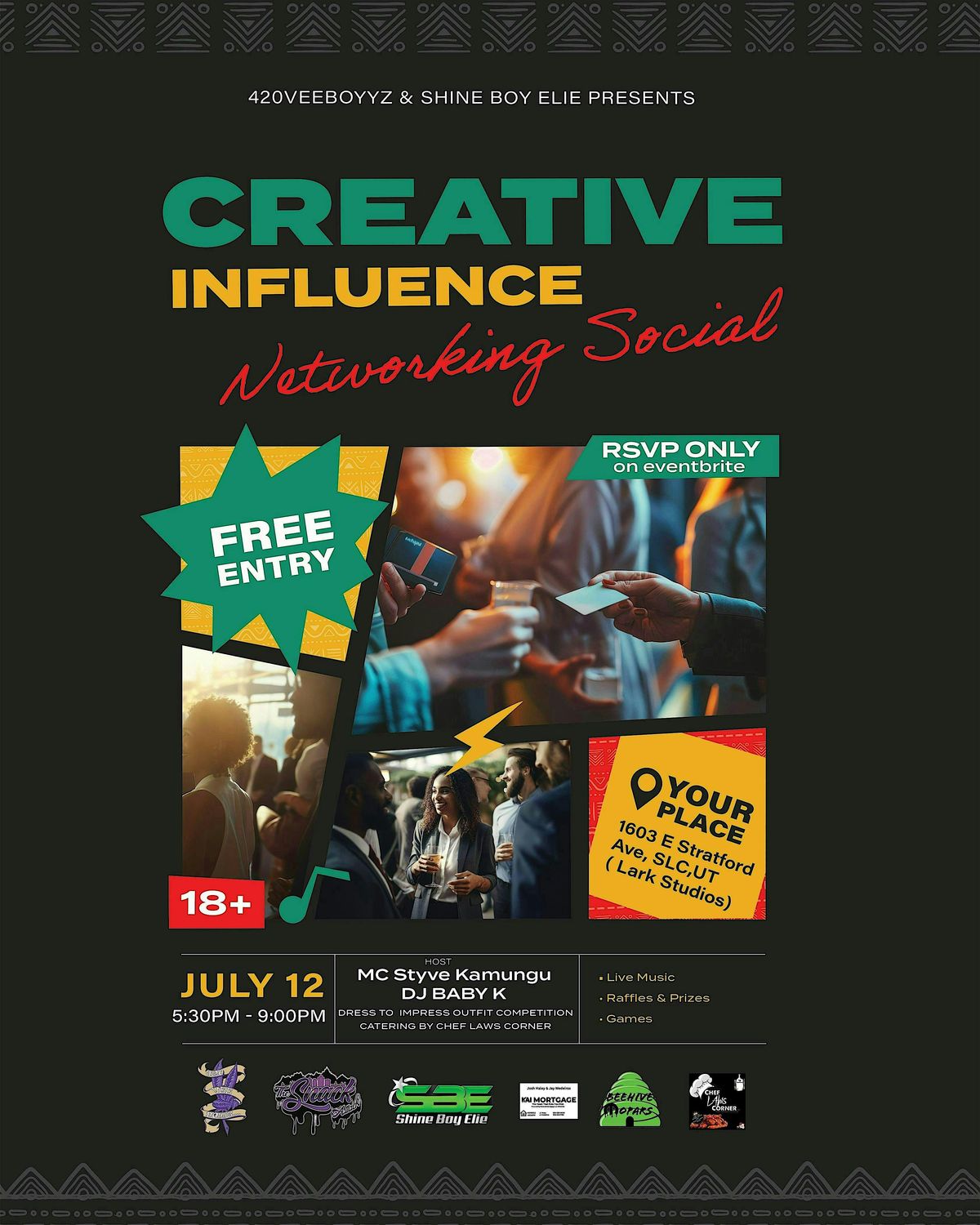 Creative Influence Networking social, 12 July | Event in Salt Lake City | AllEvents