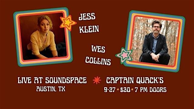 Jess Klein and Wes Collins, 27 September | Event in Austin | AllEvents