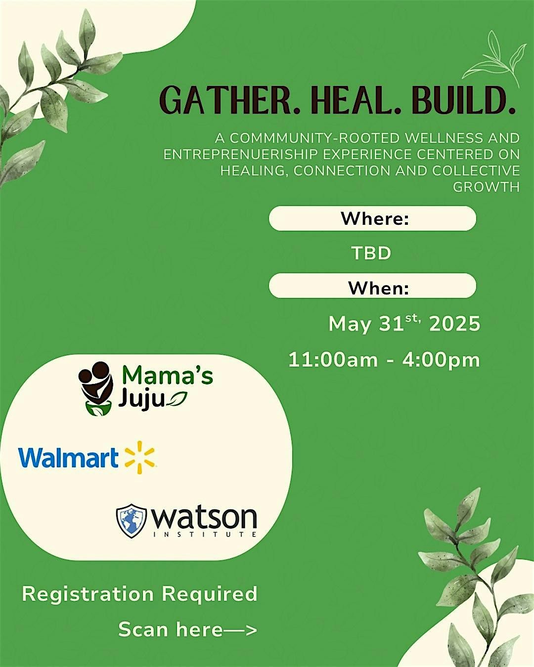 Gather. Heal. Build., 31 May | Event in Crystal | AllEvents