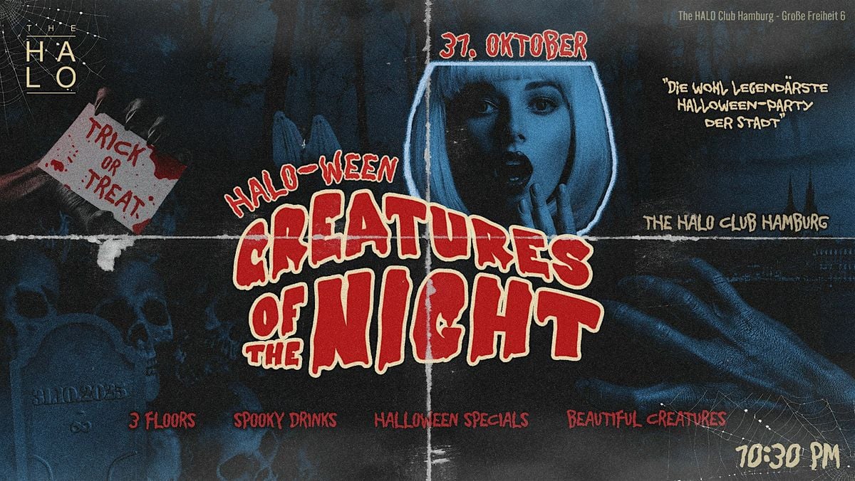 HALO-WEEN 2025 - Creatures Of The Night, 31 October | Event in Hamburg | AllEvents