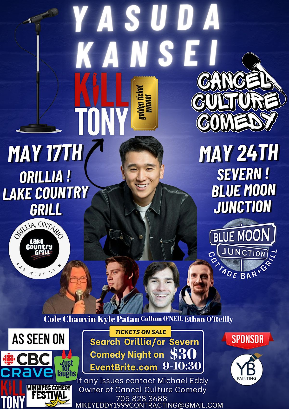 Orillia Comedy Night, 17 May | Event in Orillia | AllEvents