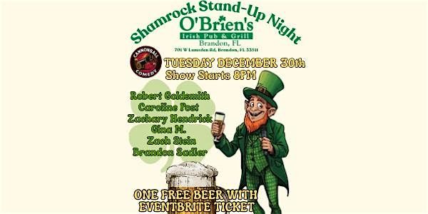 Shamrock Stand-up Night @ O'Brien's, 12/30, 30 December | Event in Brandon | AllEvents