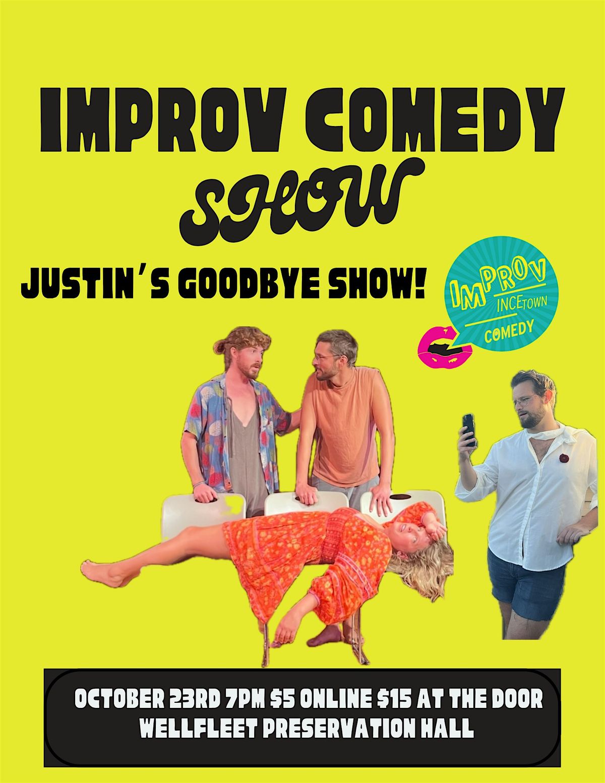 Improv Comedy Show, 23 October | Event in Wellfleet | AllEvents