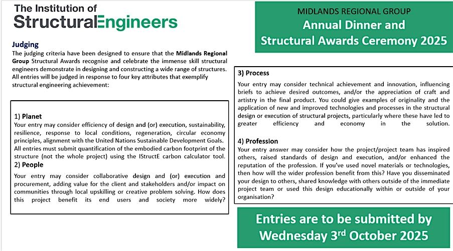 Annual Dinner and Structural Awards Ceremony 2025, 20 November | Event in Birmingham | AllEvents
