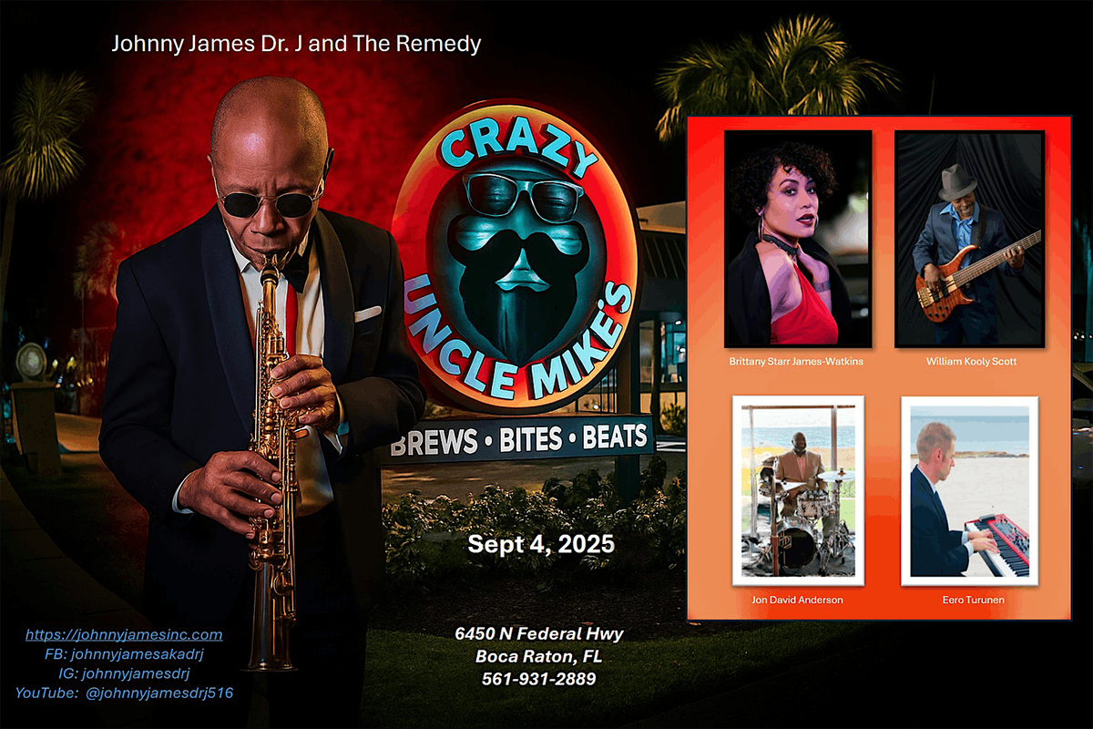 Johnny James, 4 September | Event in Boca Raton | AllEvents