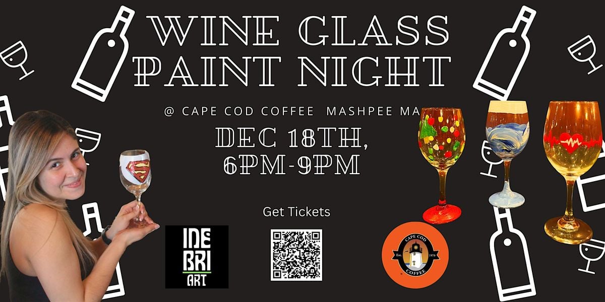 Wine Glass Painting at Cape Cod Coffeee (Mashpee), 14 August | Event in Mashpee | AllEvents