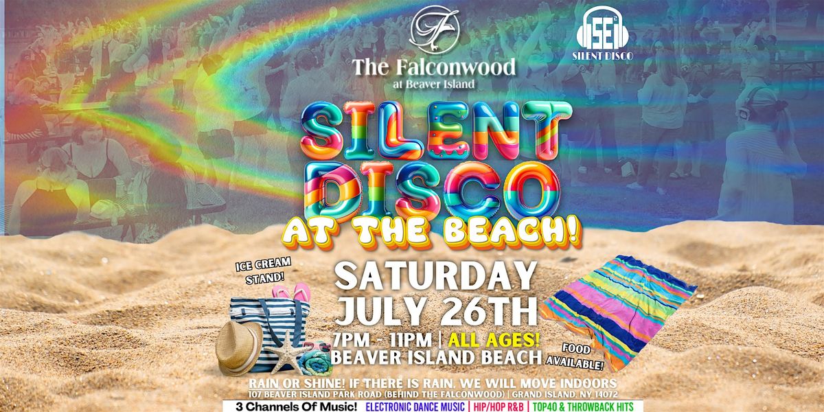Silent Disco AT THE BEACH @ Beaver Island Beach! (ALL AGES) - 7/26/25, 26 July | Event in Grand Island | AllEvents