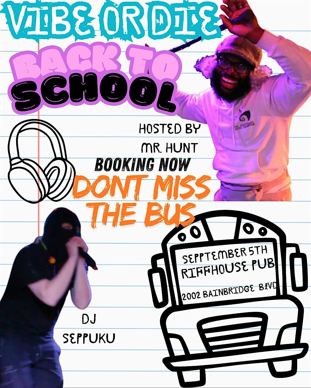 Vibe or Die: BACK TO SCHOOL FEST Underground Local Alternative Hip Hop Rap, 5 September | Event in Chesapeake